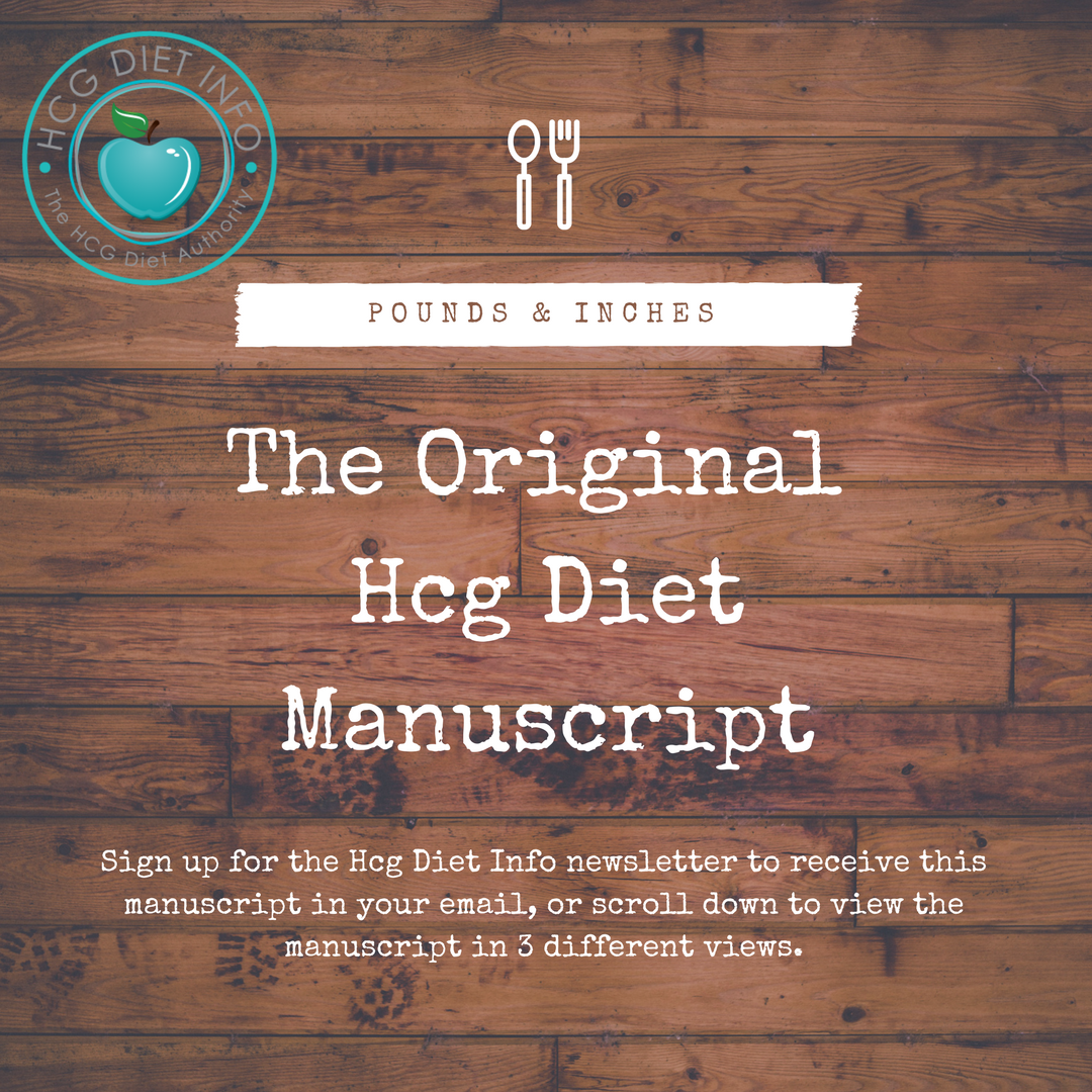original-hcg-diet-manuscript-pounds-and-inches-by-dr-simeons
